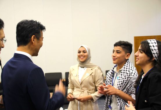 UNRWA のラザリーニ事務局長一行とお会いしました。
